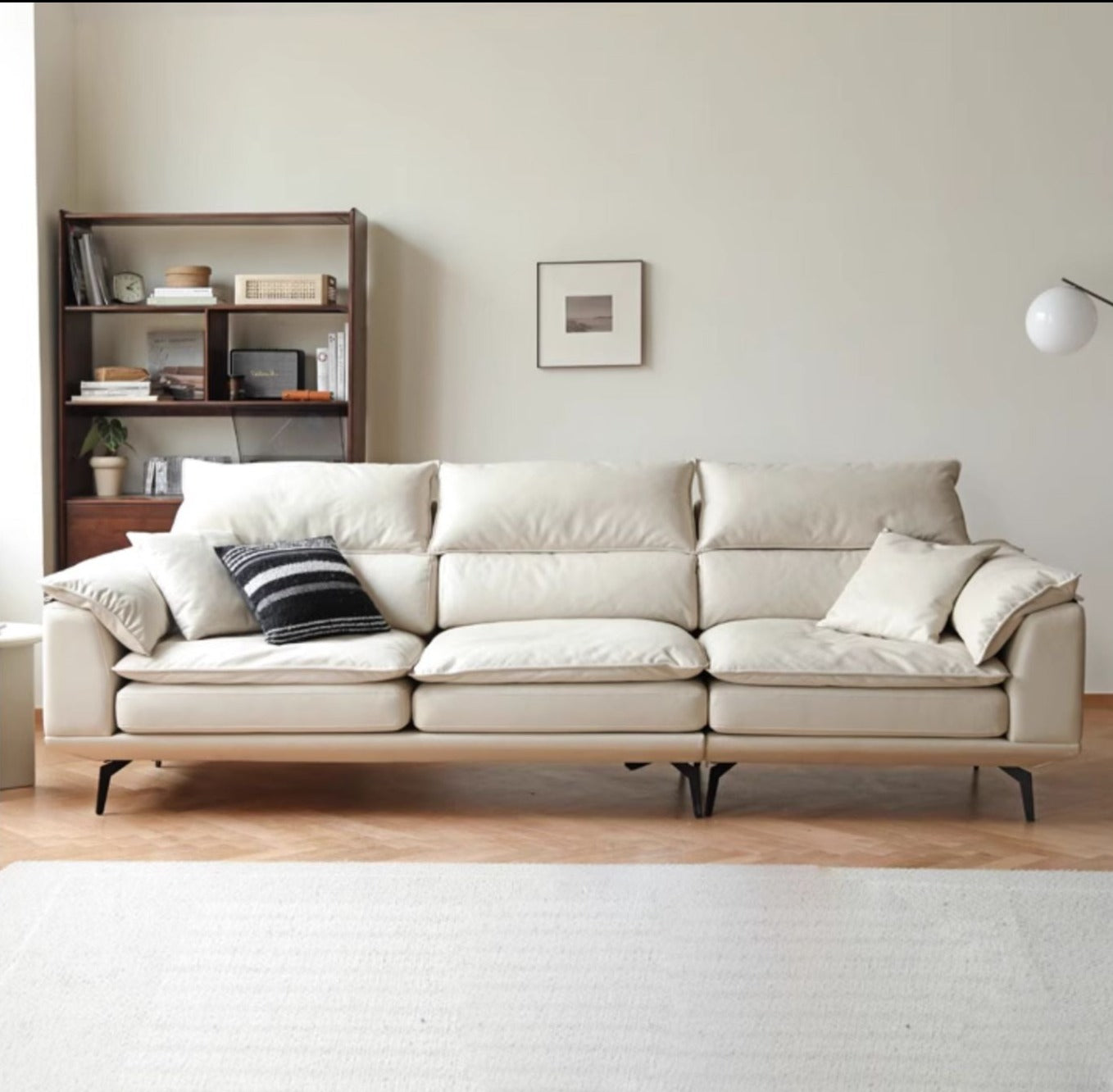 Technology Fabric Down Sofa White Soft+