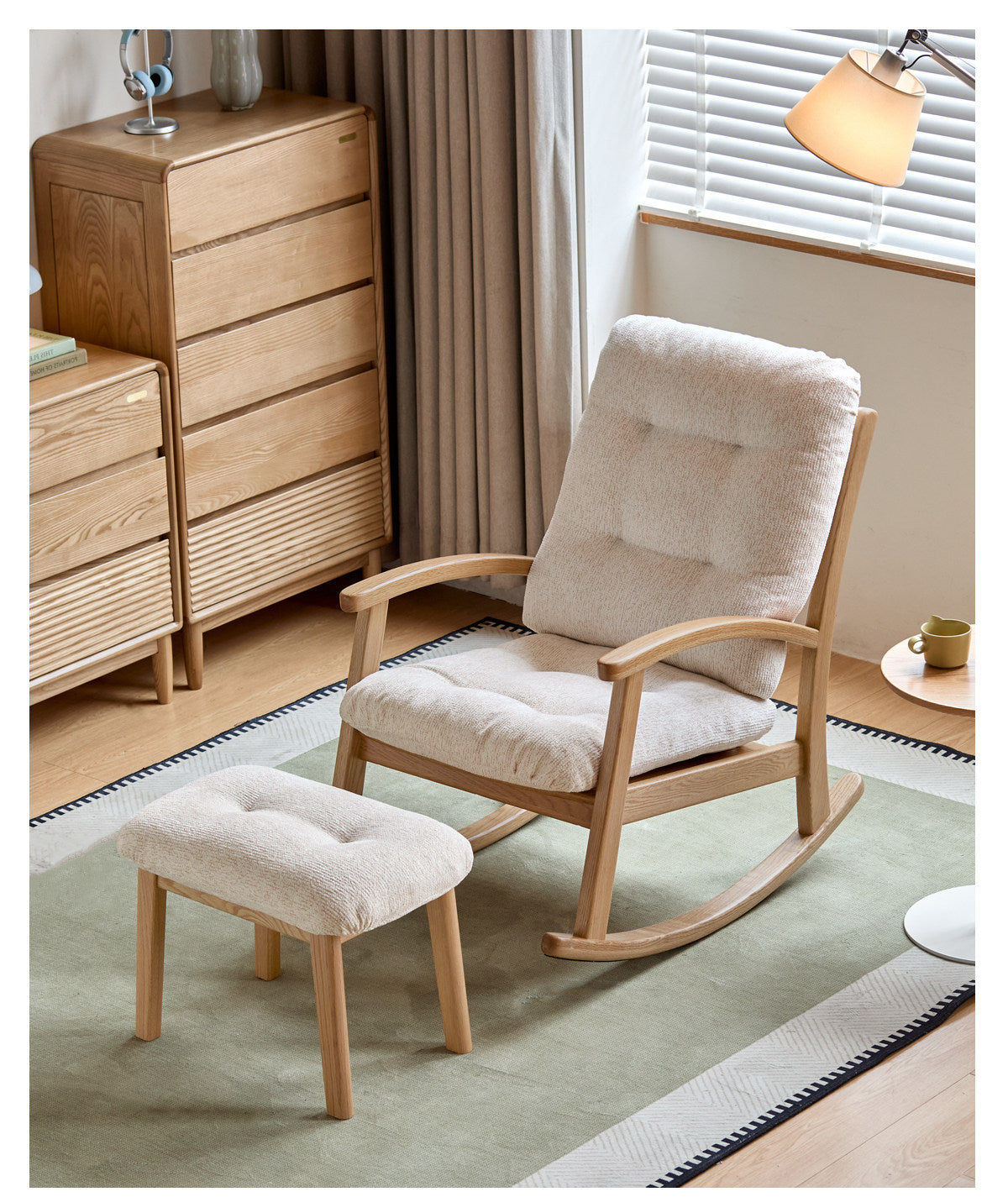 Oak Solid Wood Rocking Chair
