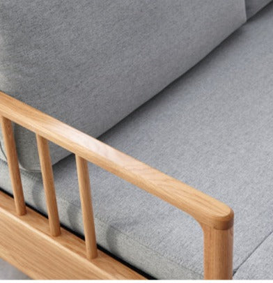 Oak solid wood sofa bed modern-