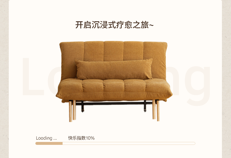 Retro Sitting and Sleeping Sofa