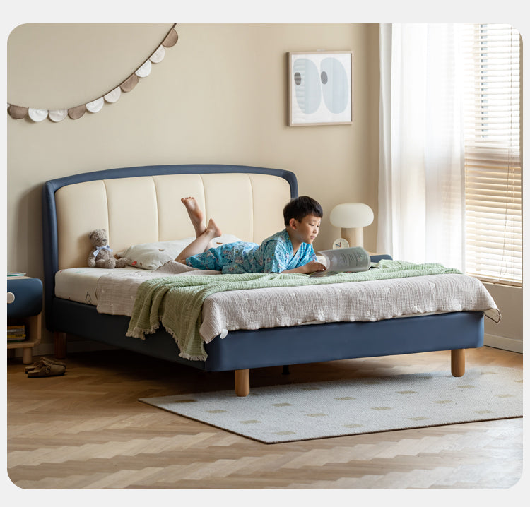 Organic Leather Children's Soft Bed