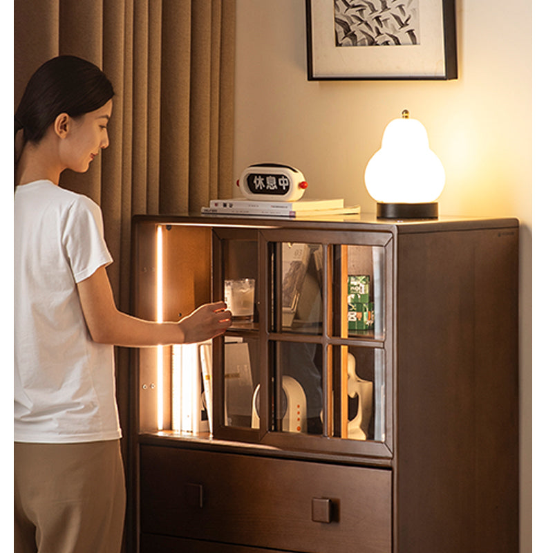 Beech Solid Wood Modern Side Cabinet