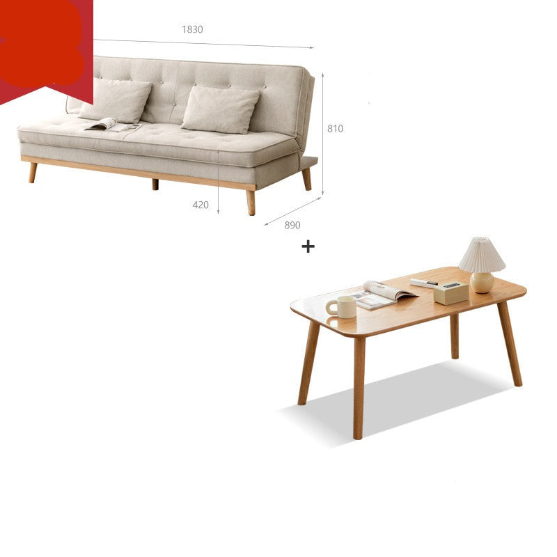 Fabric folding Sleeper sofa Beech solid wood+