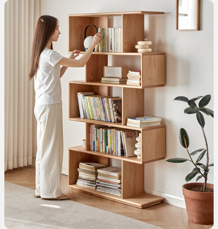 Oak solid wood Decorative storage partition -