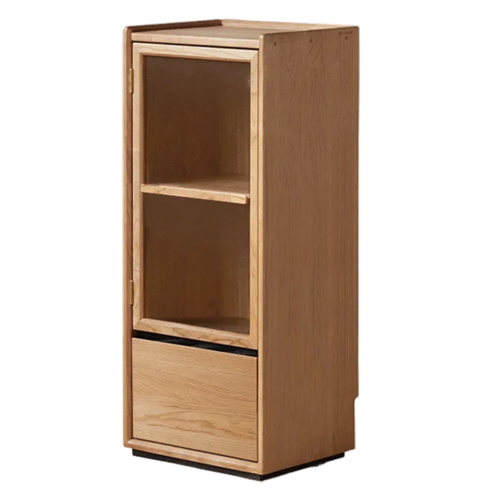 Cherry, Sandalwood, Black Walnut, Oak Solid Wood Display Side Cabinet Modern.