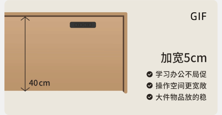 Oak Solid Wood Modern Minimalist Multifunctional Dressing Table