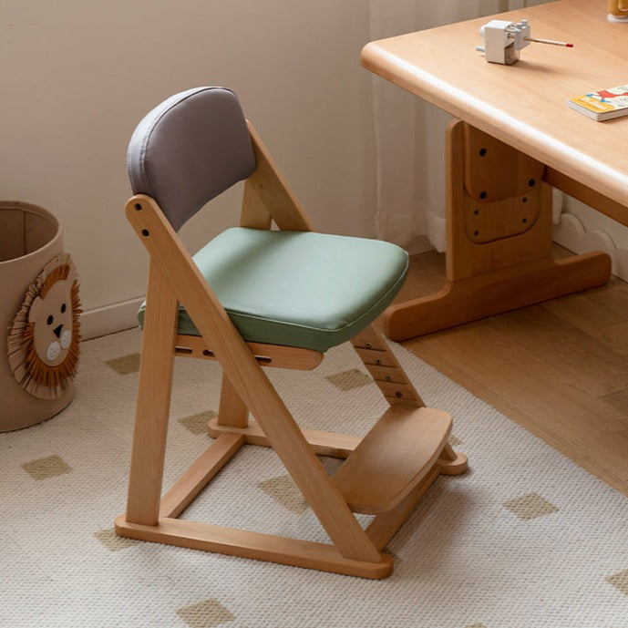 Beech solid wood lift learning chair"+