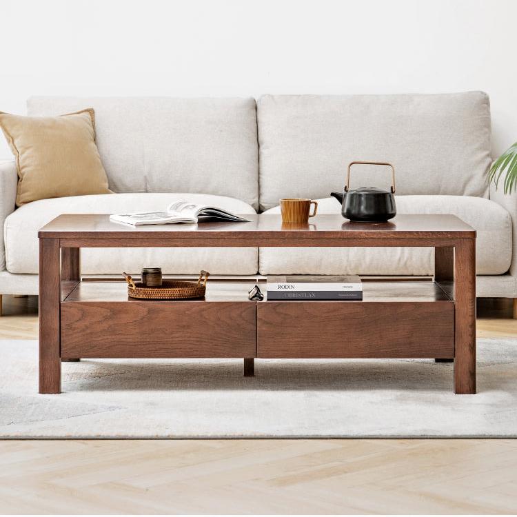 Oak solid wood Nordic minimalist modern coffee table