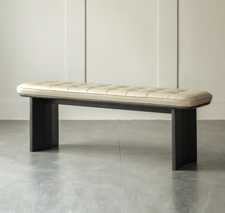 Oak Solid Wood Luxury Soft Bench with wide and thick legs