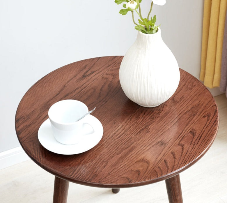 Side table Oak solid wood"