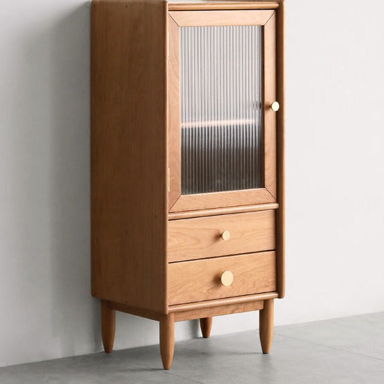 Cherry solid wood side cabinet-