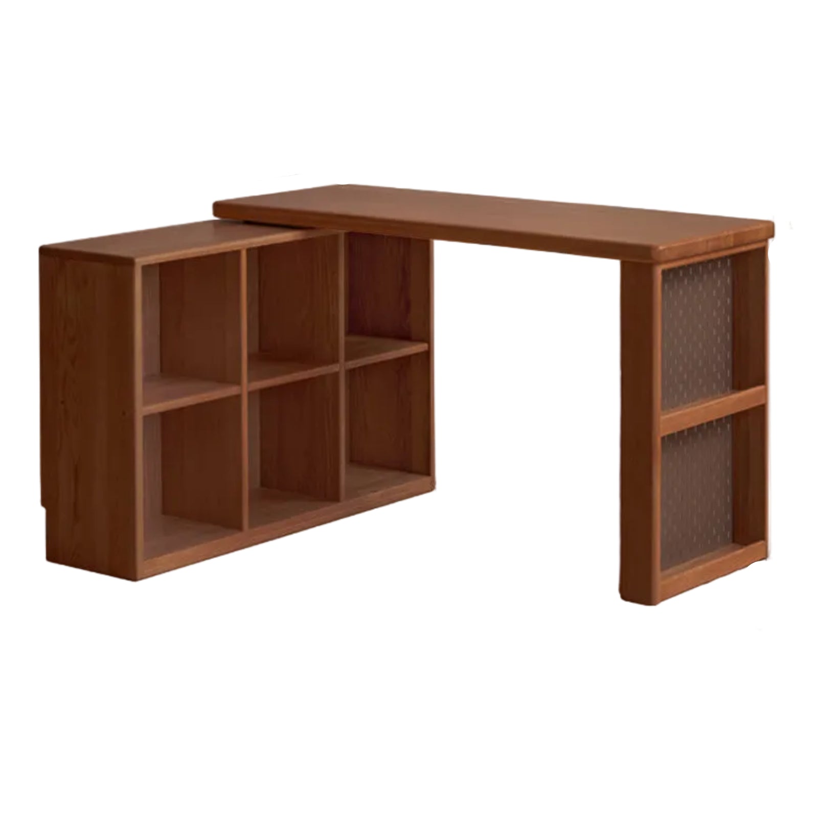 Oak Solid Wood Corner Office Desk
