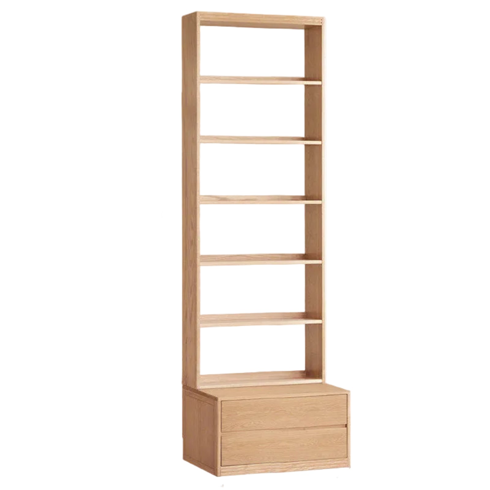 Oak, Ash Solid Wood Wall-To-Wall With Seat Combined Bookshelf
