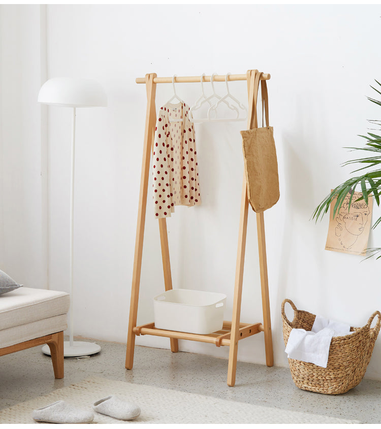 Beech Solid Wood Clothes Rack