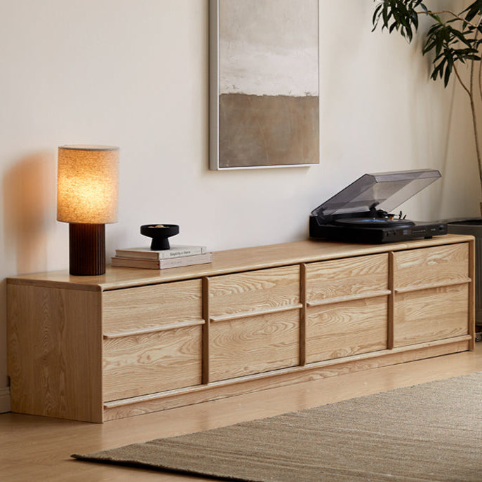 Ash Solid Wood Wabi-Sabi Style TV-Cabinet.