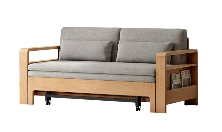 Multi-function Beech , Oak solid wood Sleeper sofa