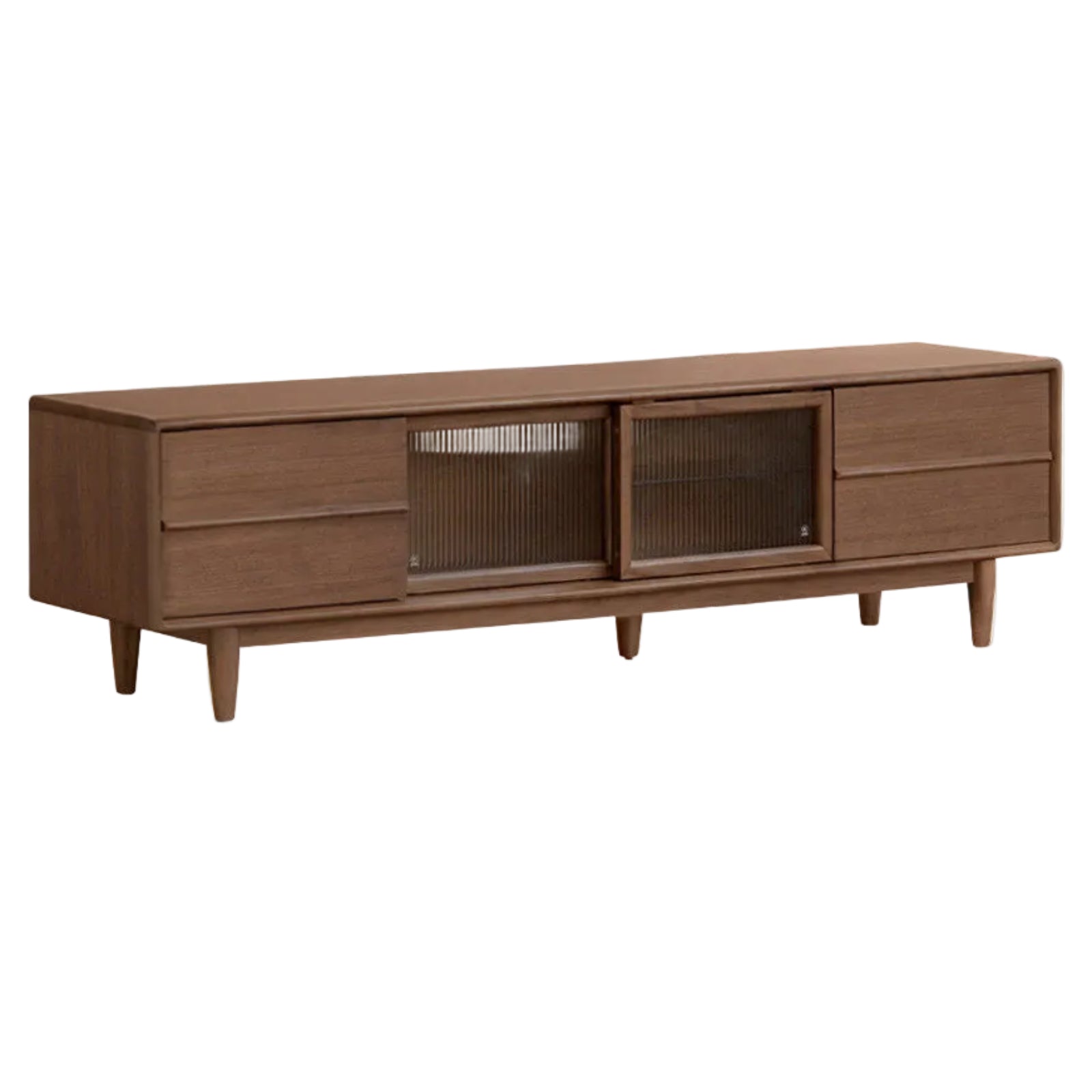 Black Walnut, Sandalwood, Ash Solid Wood Modern TV Cabinet