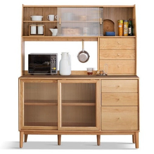 Oak solid wood Buffet cabinet, Sideboard :