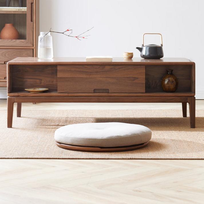 Black Walnut, Ash Solid Wood Modern Coffee Table