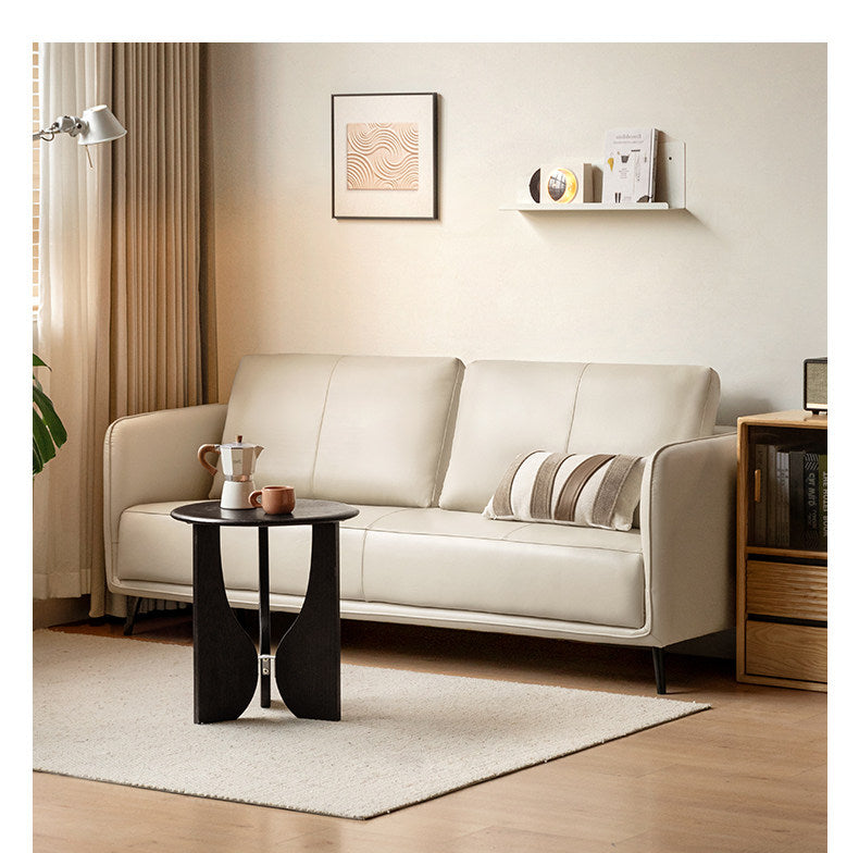 Genuine Leather Sofa, Italian Minimalist Design