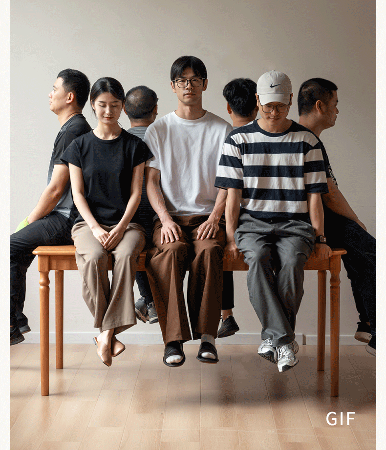 Cherry Solid Wood American Retro Dining Table