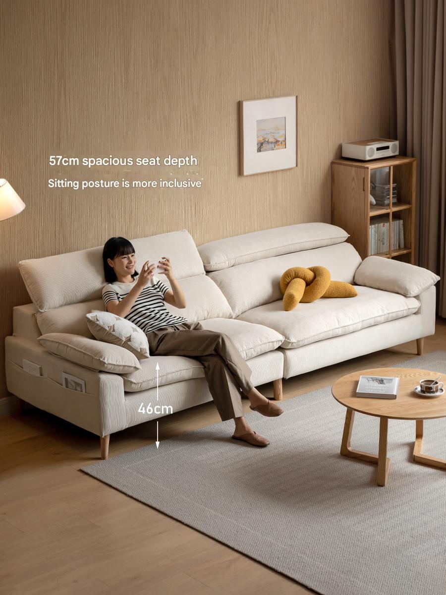 Ash Fabric Sofa Living Room