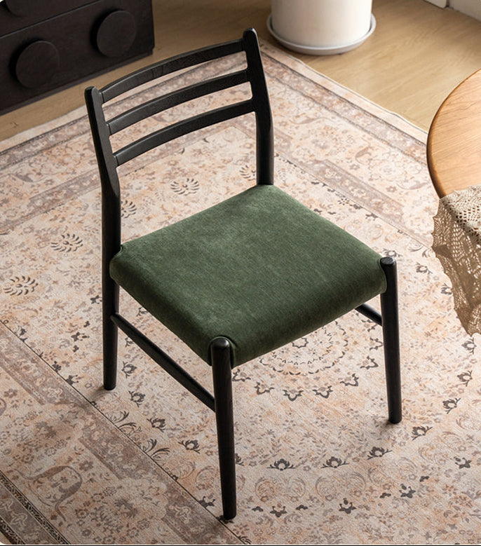 Set 4 pcs Cherry, Ash Solid Wood Artistic Retro Style Dining Chair