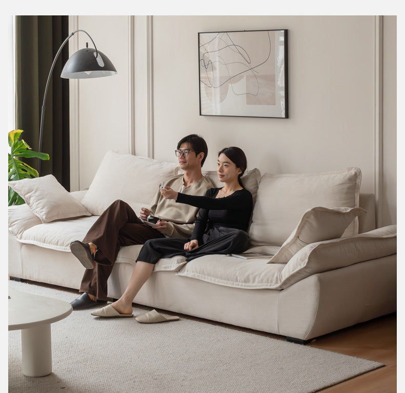 Fabric Coastal-style scratch-resistant sofa