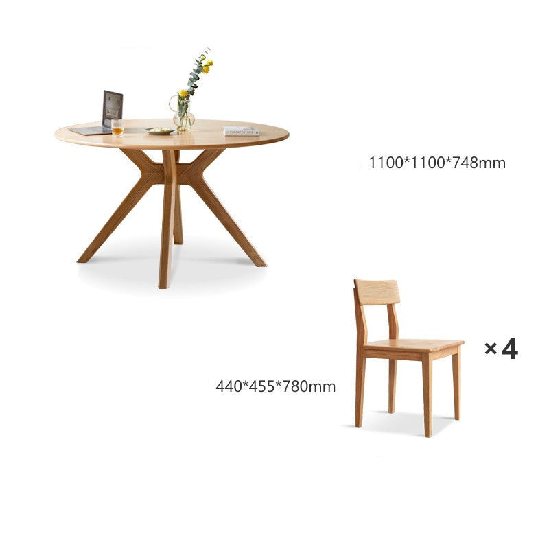Oak Solid Wood Round dining Table "