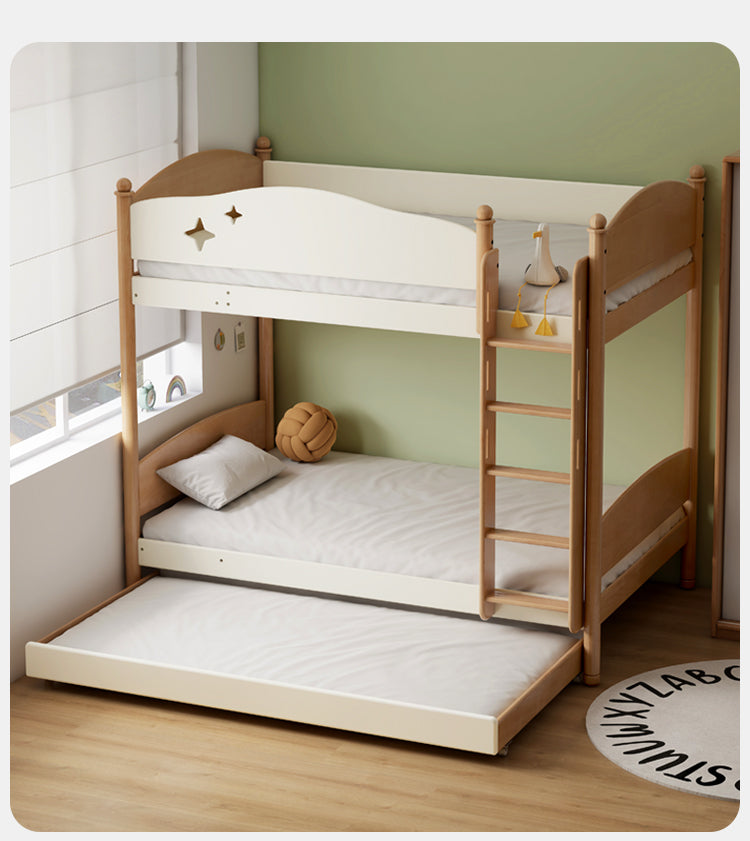 European Beech solid wood children's bunk bed.