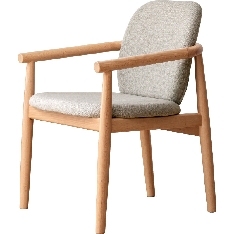 Beech solid wood armchair Nordic)