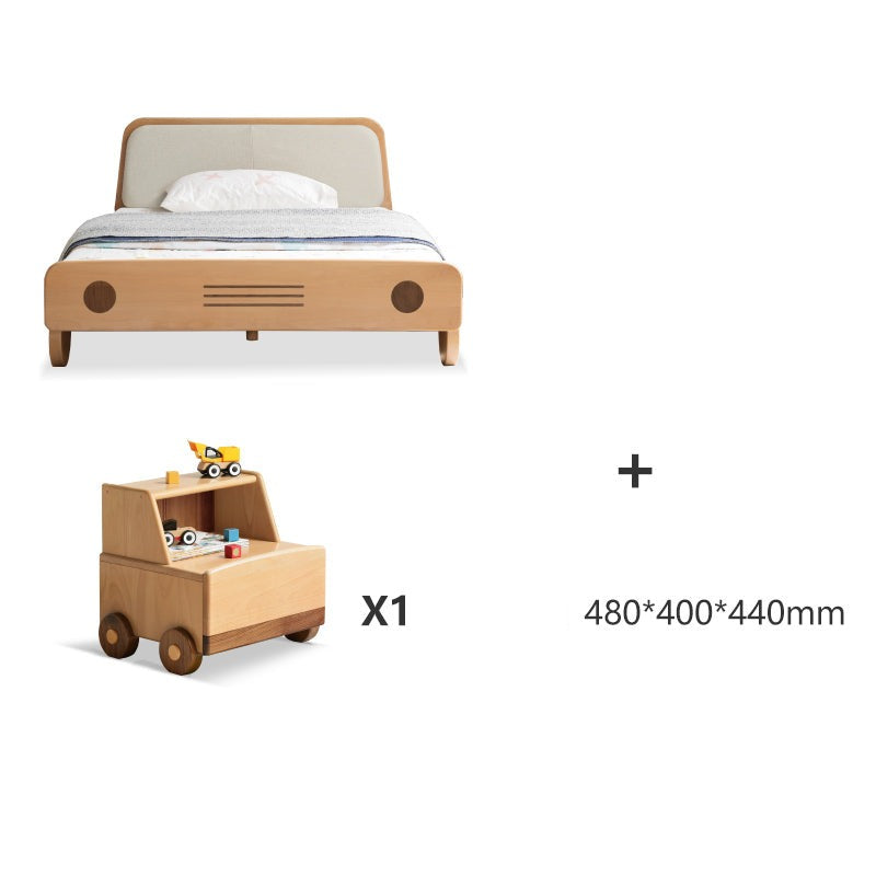 Cartoon Car Bed Beech solid wood"