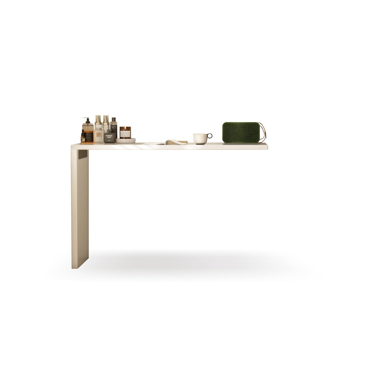 Poplar solid wood cream style telescopic dressing table:
