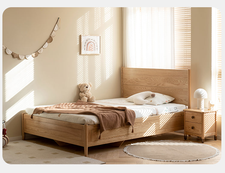 Beech, Oak Solid Wood Children's Box Bed