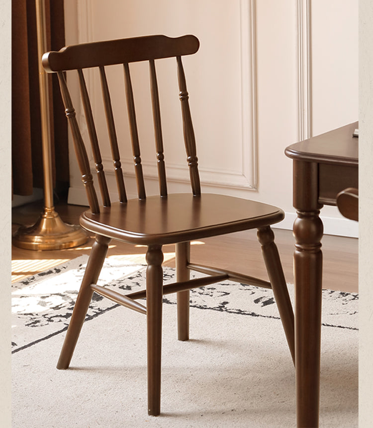 Set 4 pcs Beech, Black Walnut Solid Wood Dining Chair