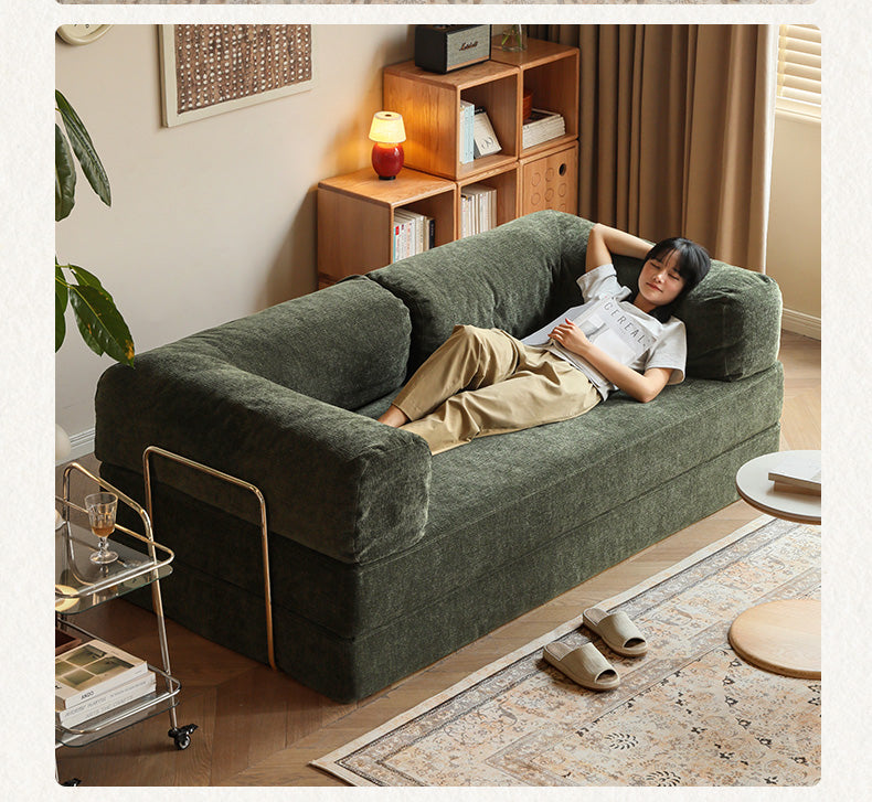 Fabric modern folding dual-purpose sofa