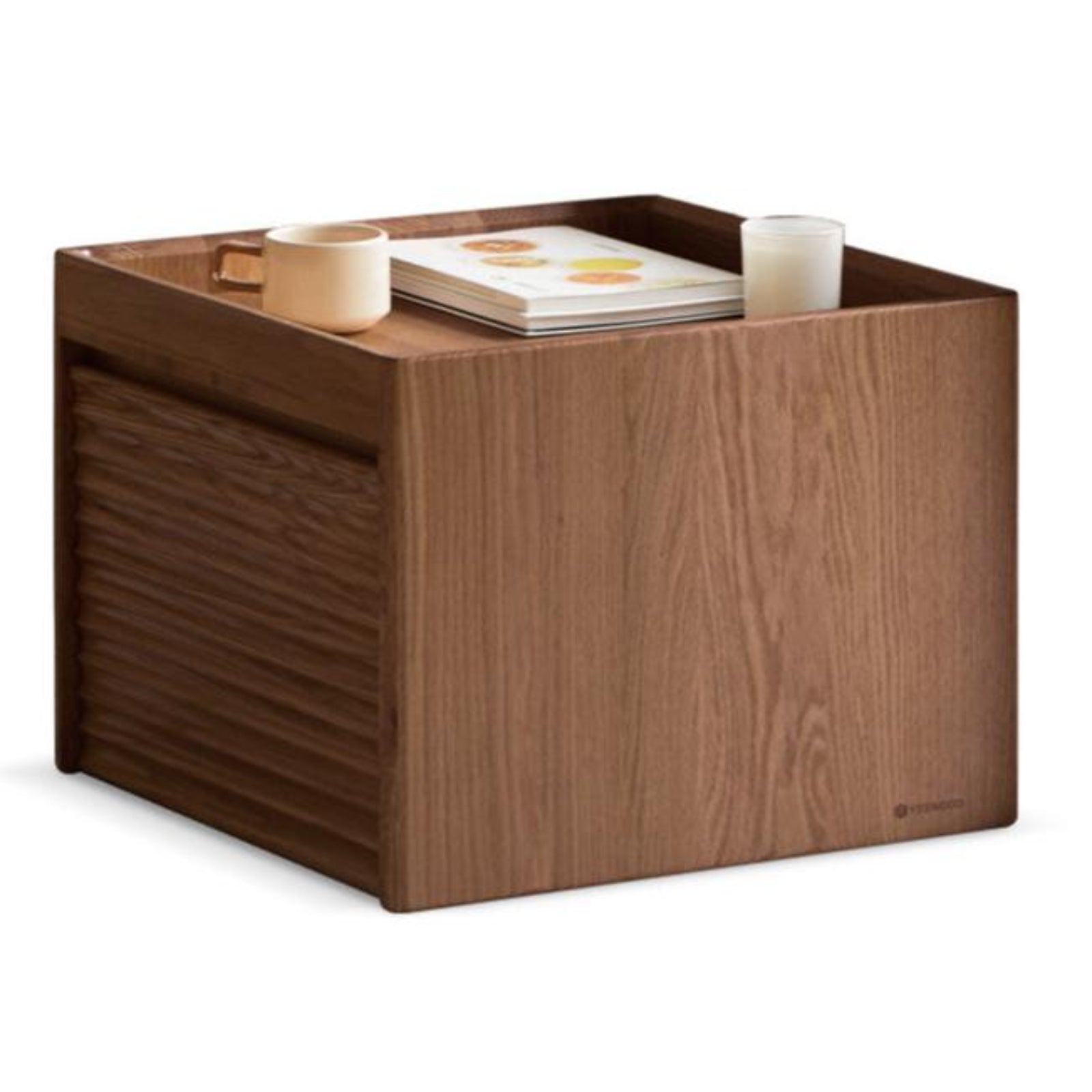 Black walnut, Oak, Beech Solid Wood Rock Plate Combination Coffee Table