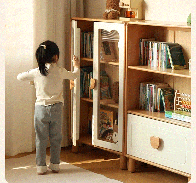 Beech Solid Wood Children's Bookshelf
