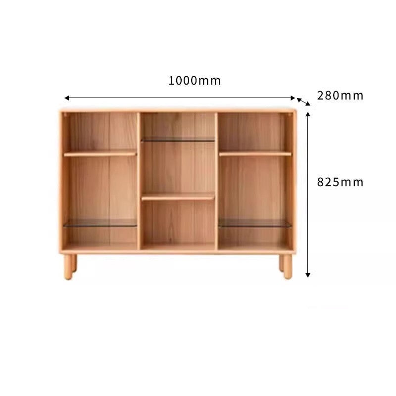 Beech solid wood bookshelf "