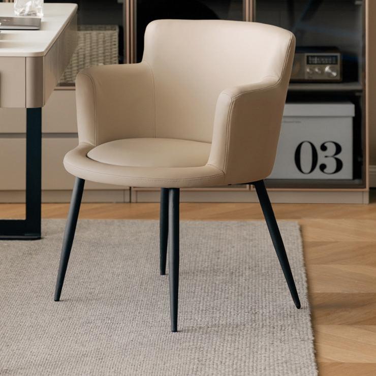 Leather Italian Light Luxury Soft Dining Chair