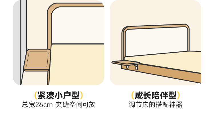 Beech Solid Wood Children's Creative Bedside Storage Rack
