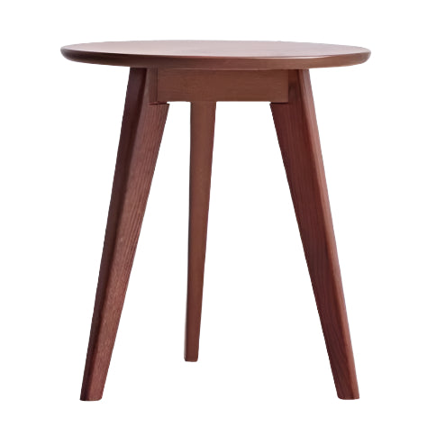 Oak,  Solid Rubberwood Round Coffee Table Combination
