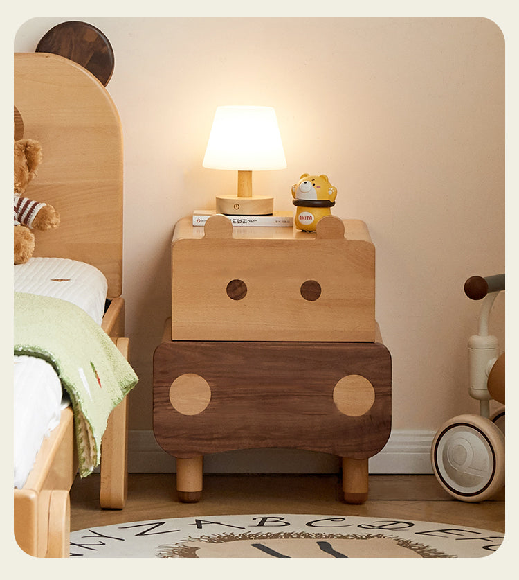 Beech Solid Wood Creative Сhildren's Nightstand