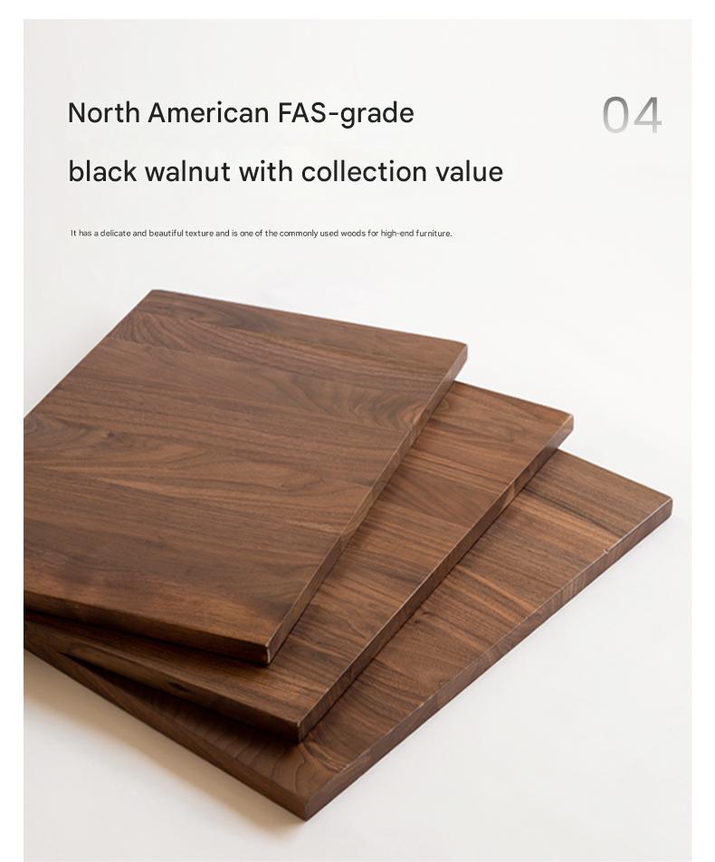 Black Walnut Solid Wood fabric sofa high back