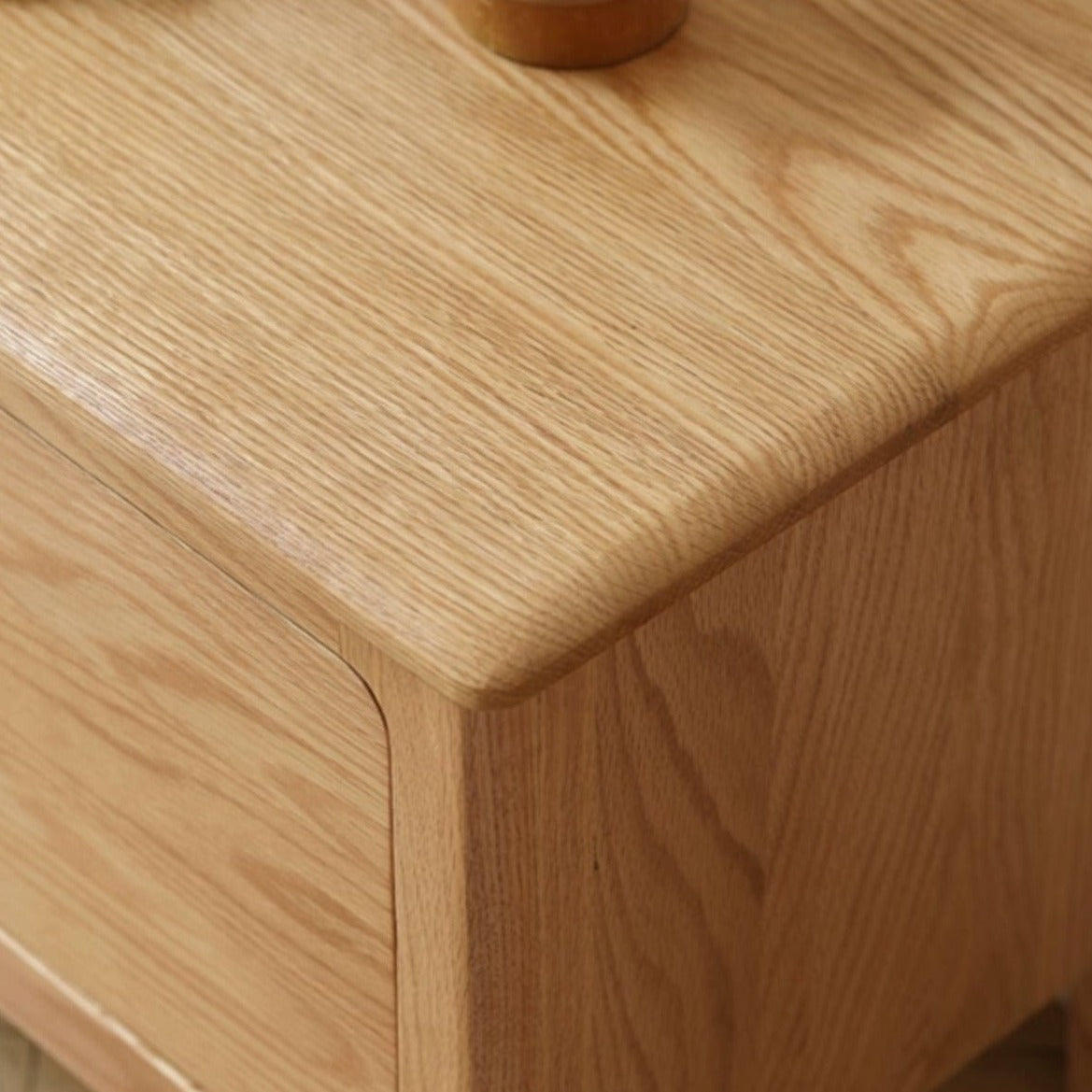 Oak solid wood TV stand"