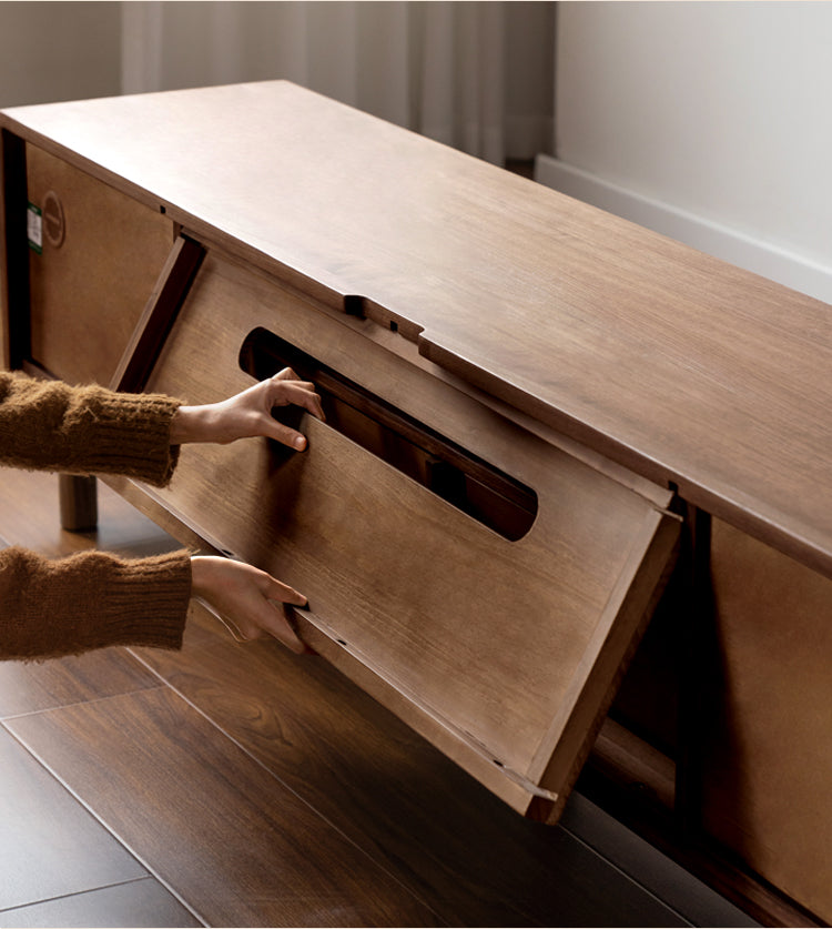 Black Walnut, Ash Solid Wood TV cabinet