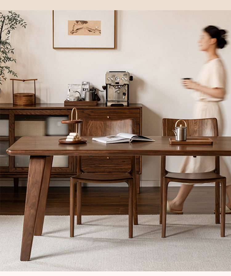 Black Walnut, Ash Large Dining Long Table