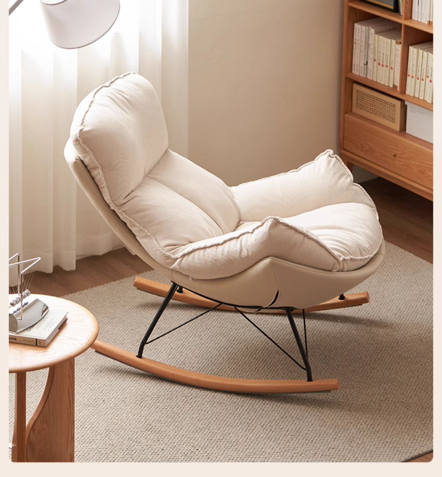 Mid Century Modern rocking armchair)