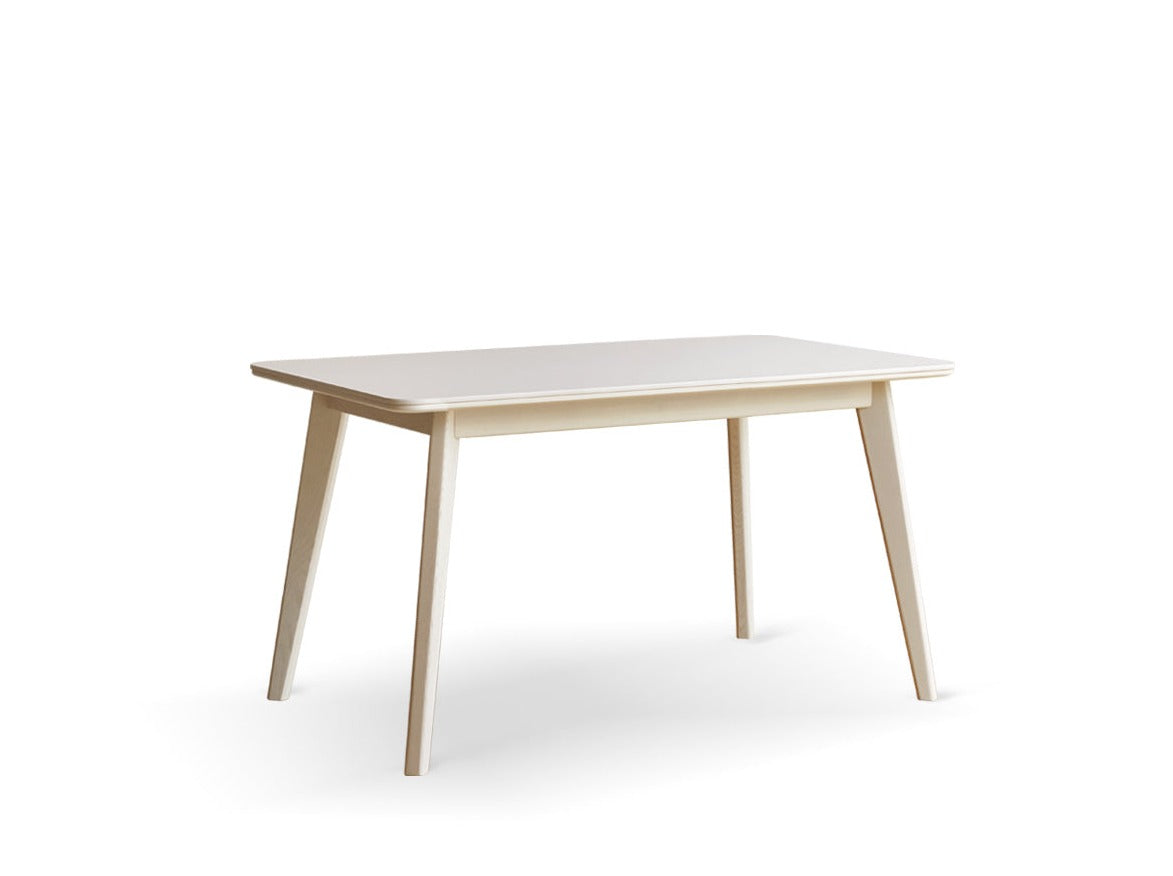 Slate dining table cream wind white Birch solid wood"