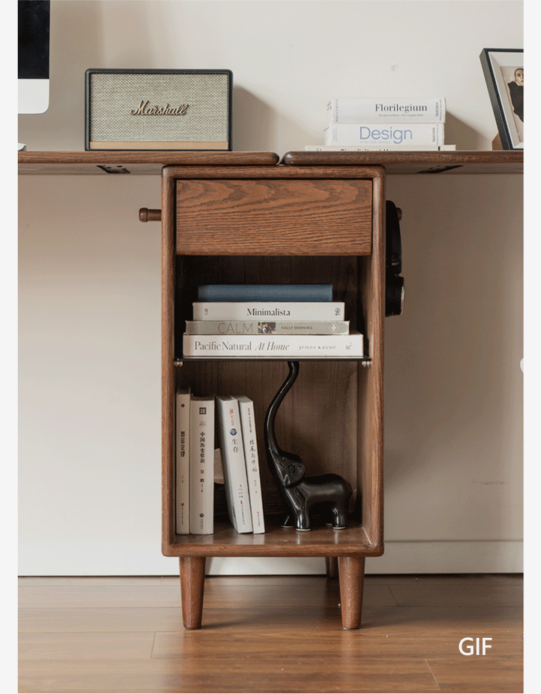 Oak Solid Wood Modern Double Computer
